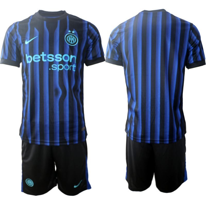 Men 2025-2026 Club Inter Milan CF home Black blank Soccer Jersey